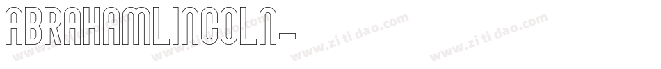 AbrahamLincoln字体转换