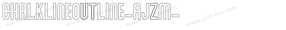 ChalklineOutline-AjZM字体转换