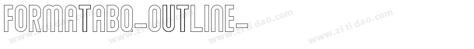 FormataBQ-Outline字体转换