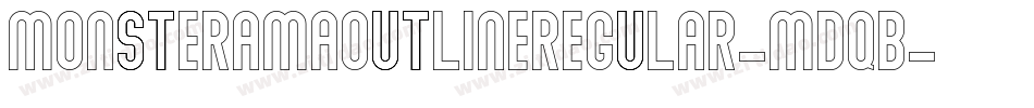 MonsteramaOutlineRegular-MDqB字体转换