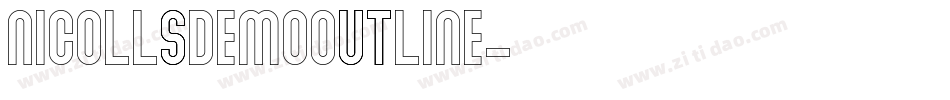 NICOLLSDEMOOutline字体转换
