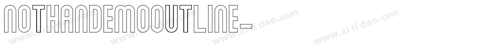 NOTHANDEMOOutline字体转换