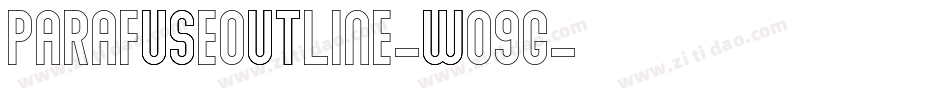 ParafuseOutline-Wo9G字体转换