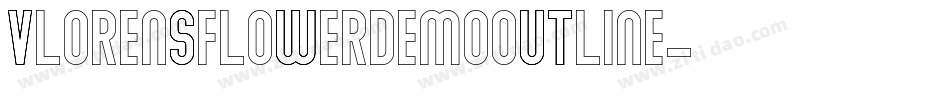 VlorensFlowerDEMOOutline字体转换