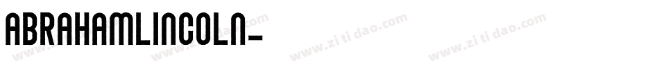 AbrahamLincoln字体转换