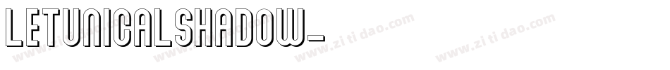 LetunicalShadow字体转换
