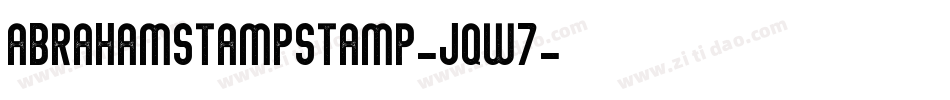 AbrahamStampStamp-Jqw7字体转换