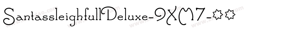 SantassleighfullDeluxe-9XM7字体转换