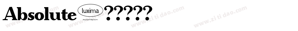 Absolute字体转换