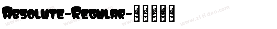 Absolute-Regular字体转换