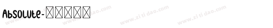 Absolute字体转换