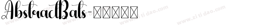 AbstractBats字体转换