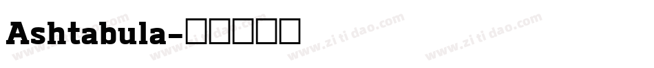 Ashtabula字体转换