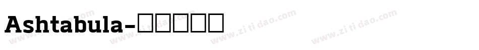 Ashtabula字体转换