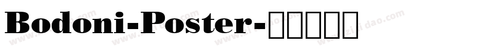 Bodoni-Poster字体转换
