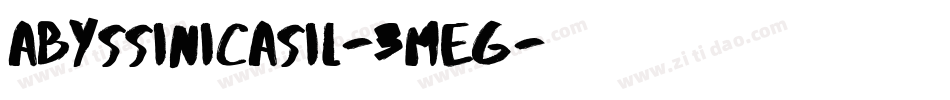AbyssinicaSil-3mEG字体转换