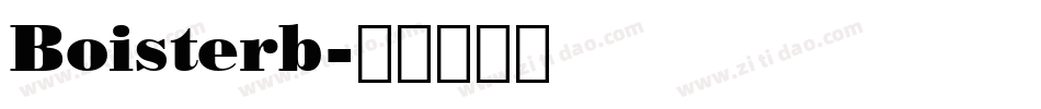 Boisterb字体转换