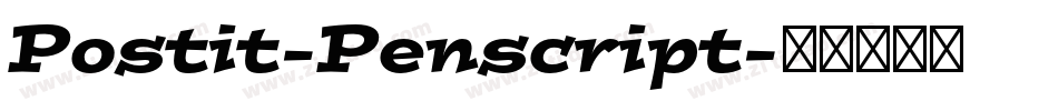Postit-Penscript字体转换