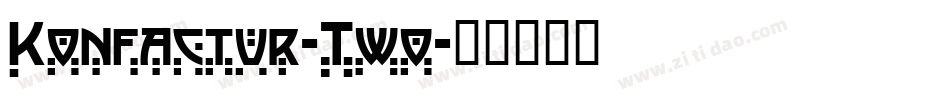 Konfactur-Two字体转换