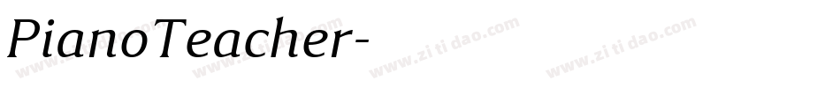 PianoTeacher字体转换