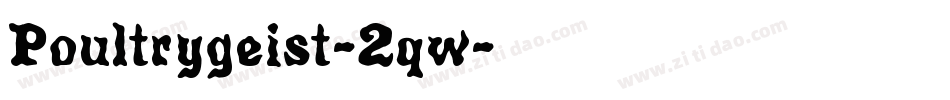 Poultrygeist-2qw字体转换