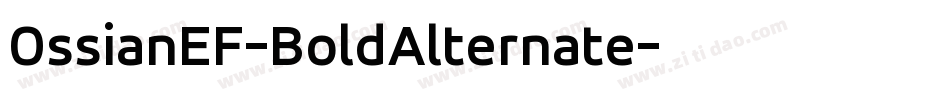 OssianEF-BoldAlternate字体转换