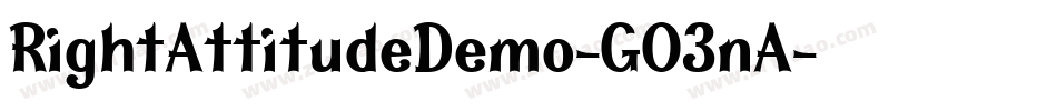 RightAttitudeDemo-GO3nA字体转换