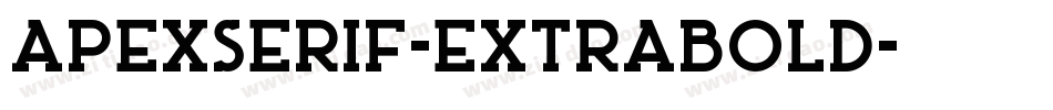 ApexSerif-ExtraBold字体转换