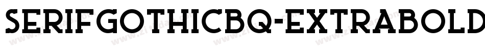SerifGothicBQ-ExtraBold字体转换