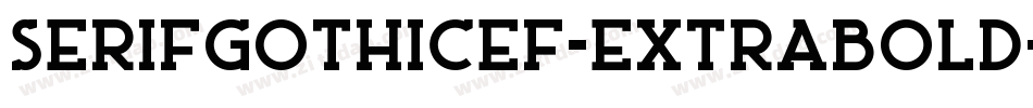 SerifGothicEF-ExtraBold字体转换