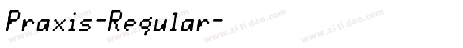 Praxis-Regular字体转换