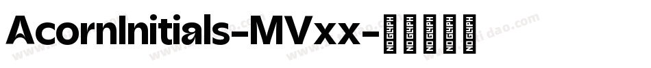 AcornInitials-MVxx字体转换