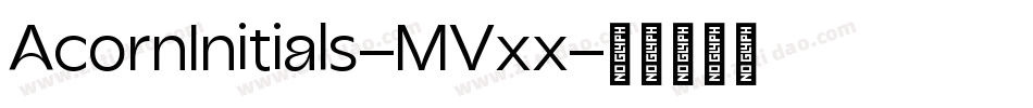AcornInitials-MVxx字体转换