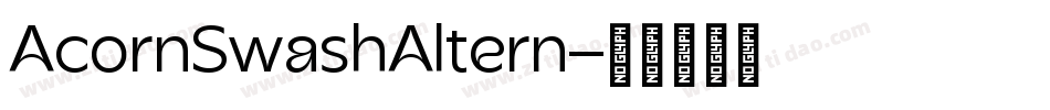 AcornSwashAltern字体转换