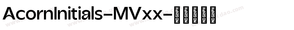 AcornInitials-MVxx字体转换