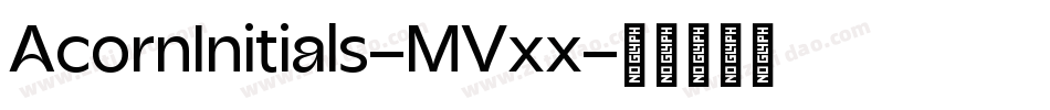 AcornInitials-MVxx字体转换