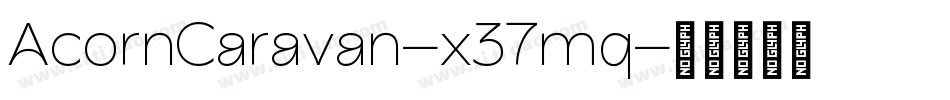 AcornCaravan-x37mq字体转换