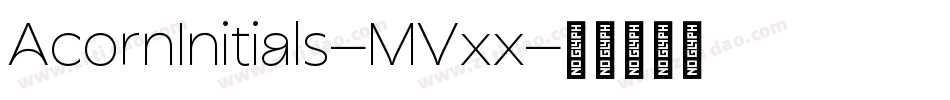 AcornInitials-MVxx字体转换