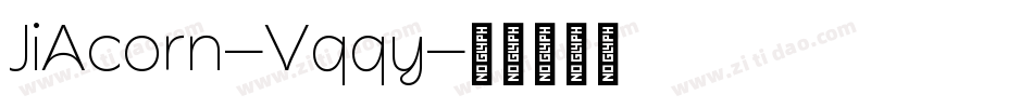JiAcorn-Vqqy字体转换