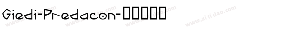 Giedi-Predacon字体转换