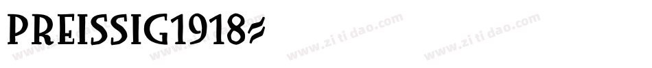 Preissig1918字体转换