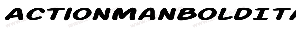 ActionManBoldItalic-Kg3A字体转换