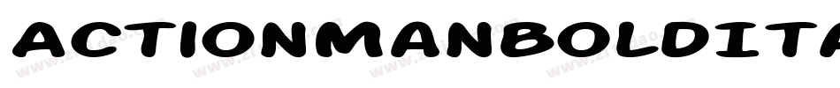 ActionManBoldItalic-Kg3A字体转换