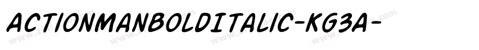 ActionManBoldItalic-Kg3A字体转换