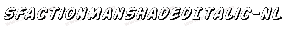 SfActionManShadedItalic-nLmM字体转换