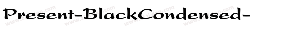 Present-BlackCondensed字体转换