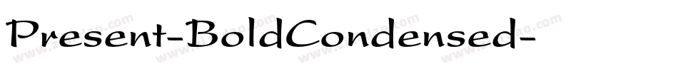 Present-BoldCondensed字体转换