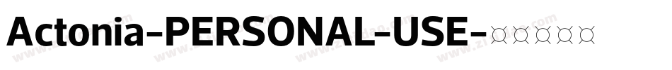 Actonia-PERSONAL-USE字体转换