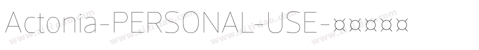Actonia-PERSONAL-USE字体转换