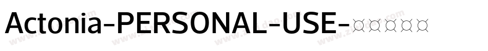 Actonia-PERSONAL-USE字体转换